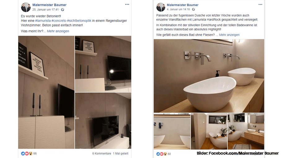 Facebook Posts ohne Hintergrund