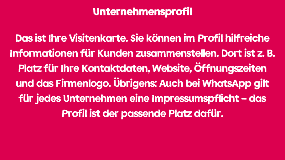 Unternehmensprofil