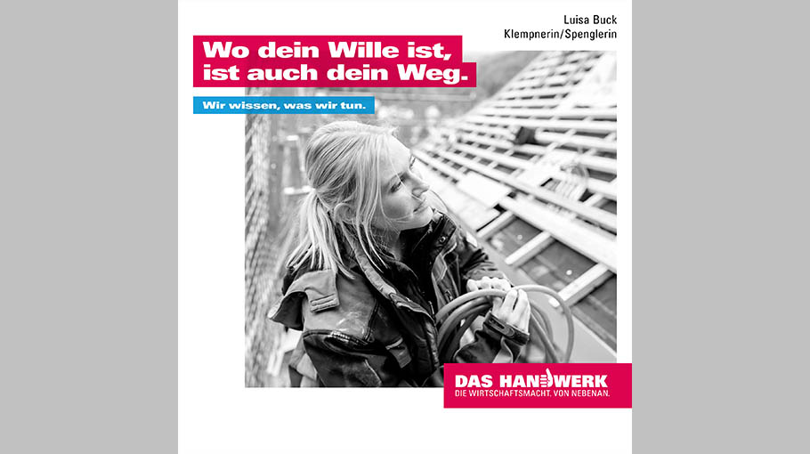 Luisa Buck, Klempnerin/Spenglerin