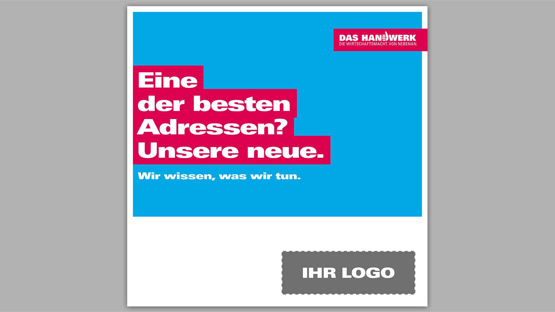 Eine der besten Adressen? Unsere neue.