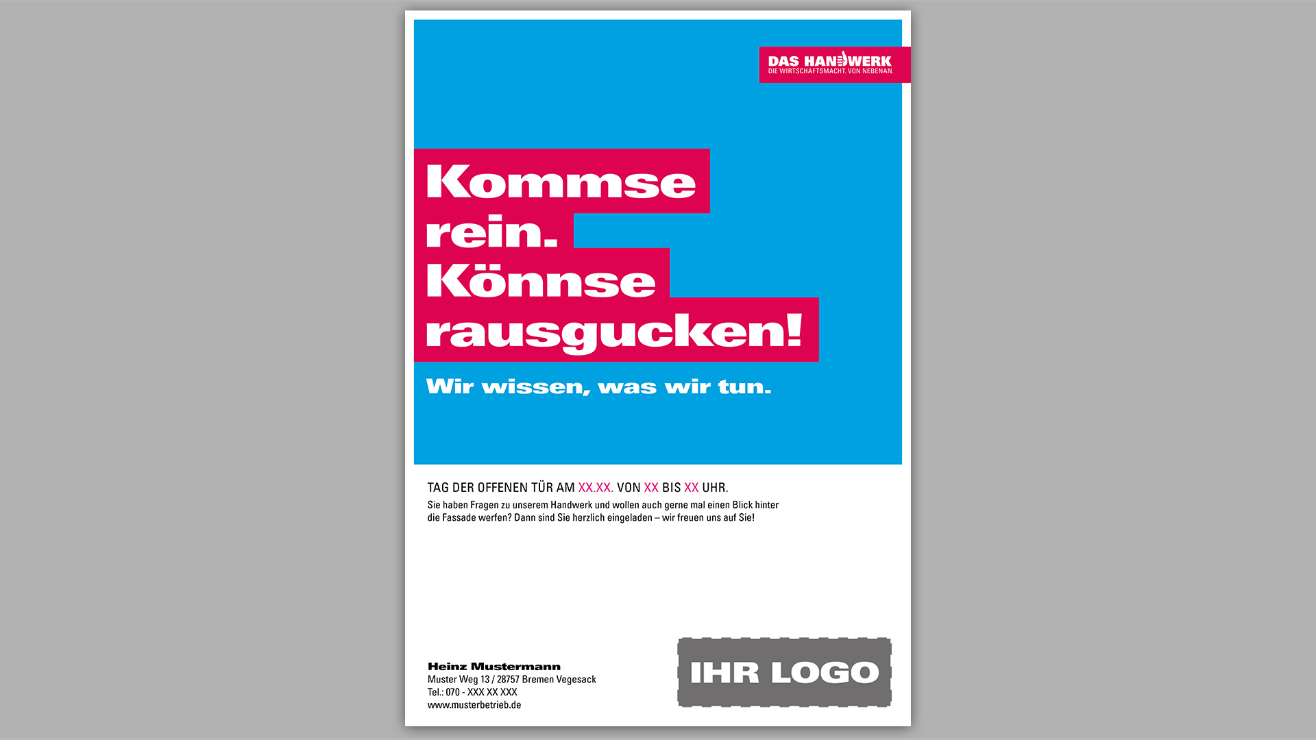 Koo´mmse rein. Könnse rausgucken!