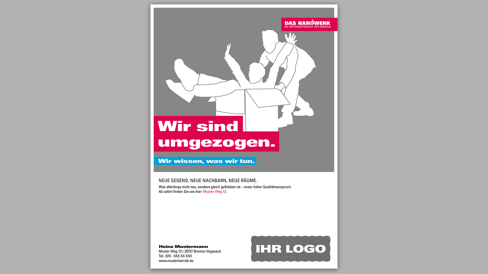 Wir sind umgezogen.