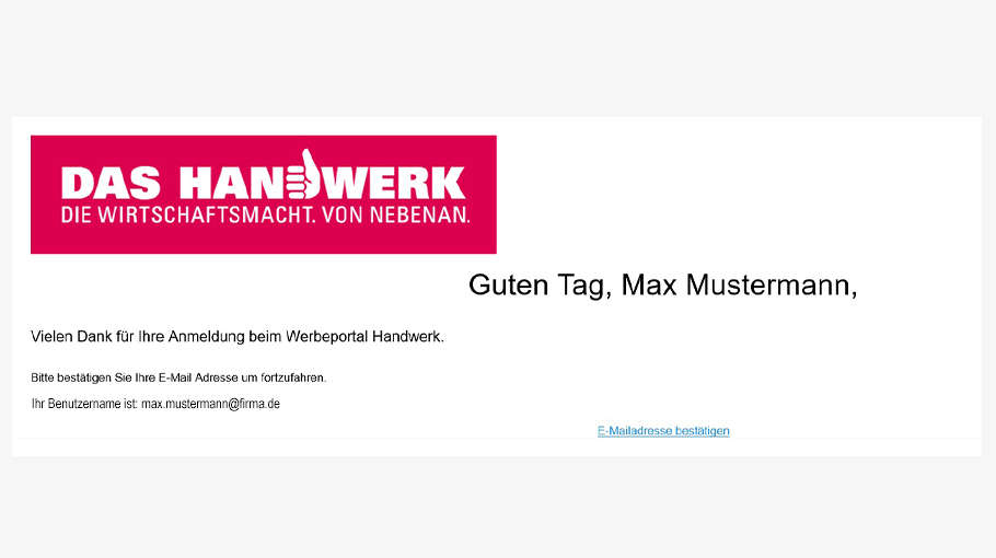 Neuregistrierung Schritt 4