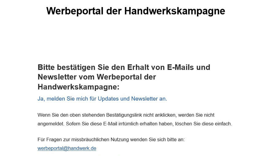 Neuregistrierung Schritt 5