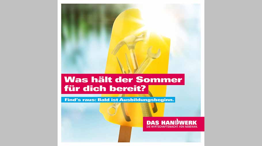 Sportlicher Start ins neue Ausbildungsjahr: Neue Bildmotive und Artikel im Werbeportal 2
