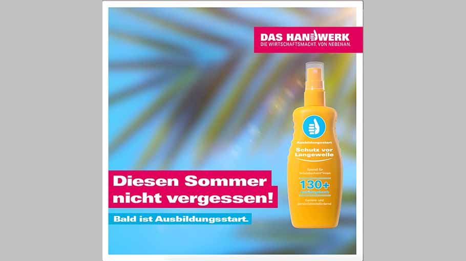 Sportlicher Start ins neue Ausbildungsjahr: Neue Bildmotive und Artikel im Werbeportal 5