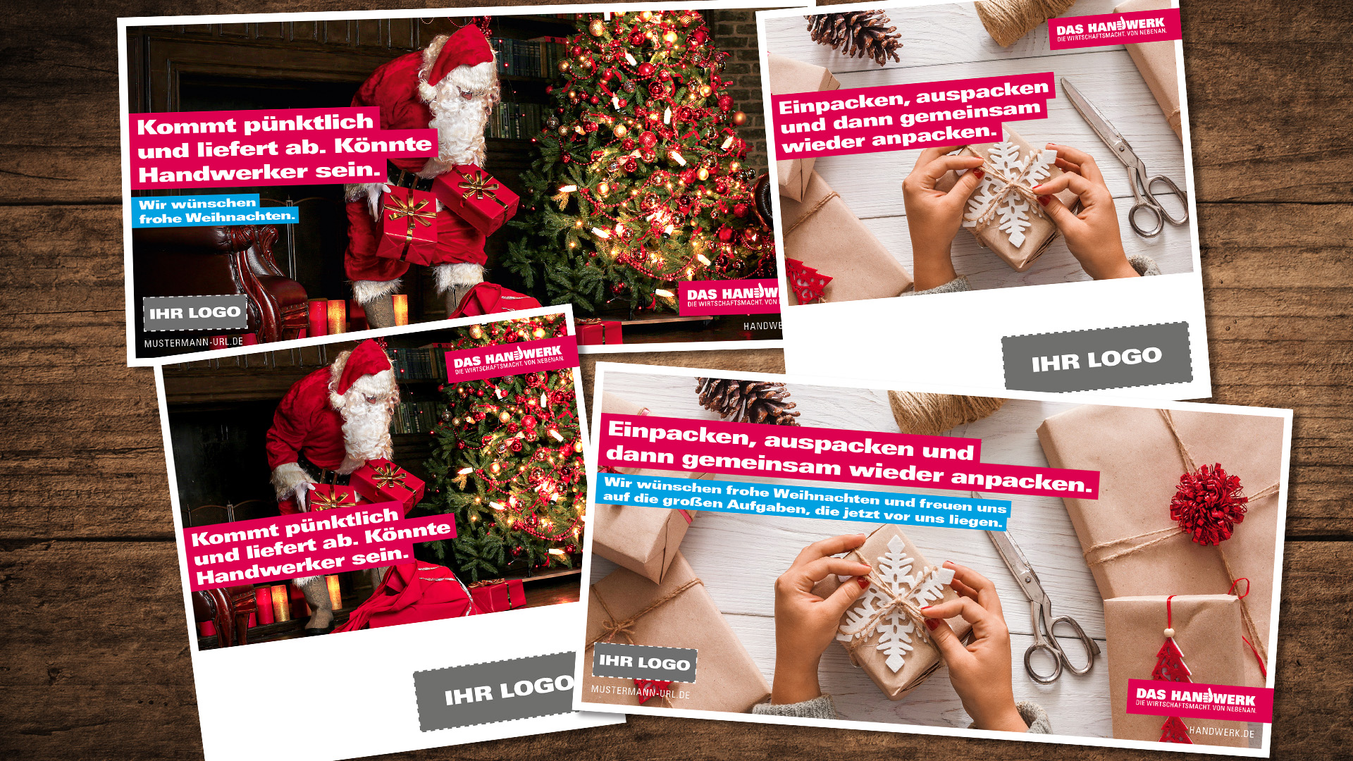 Collage diverse Weihnachts-Motive