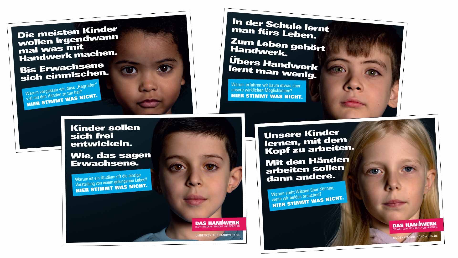 Plakate mit Kindern