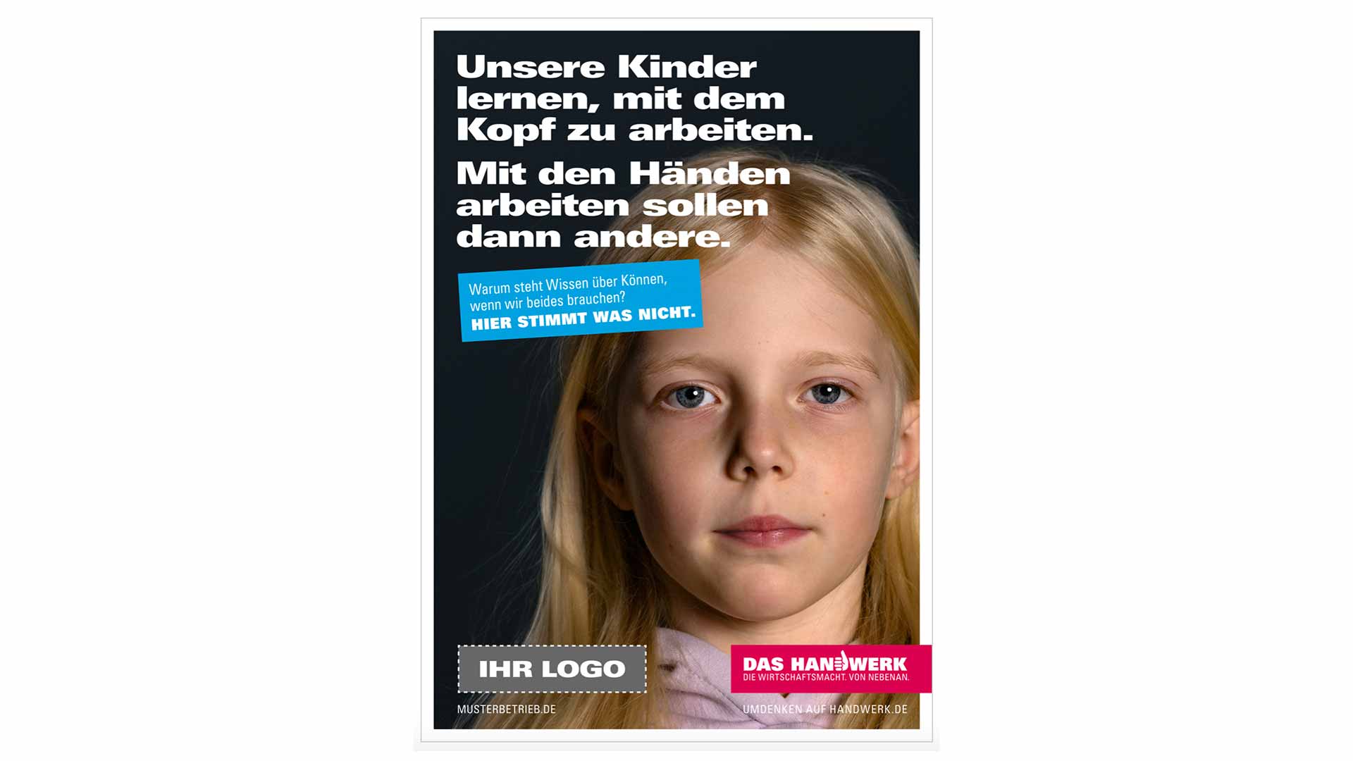 Anzeige Plakat hoch