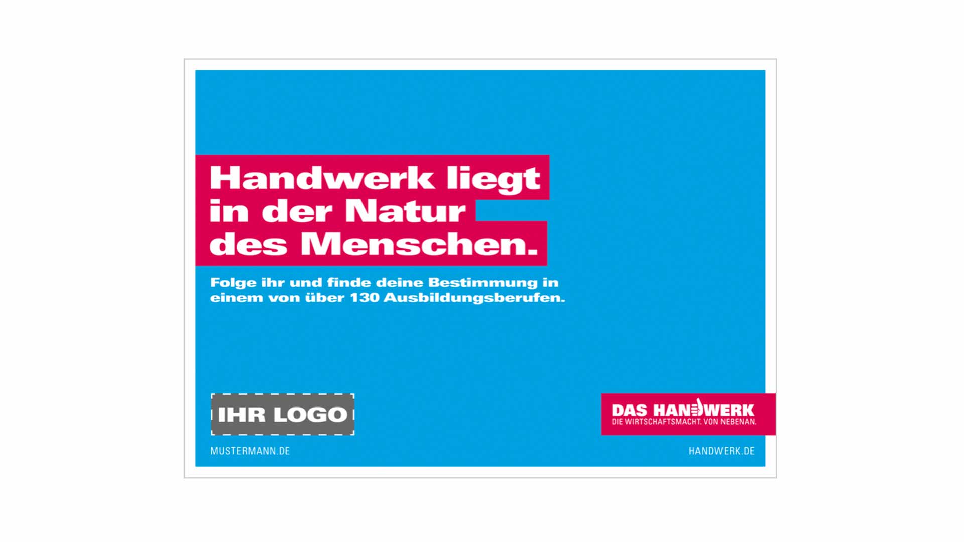 Anzeige Plakat DIN quer