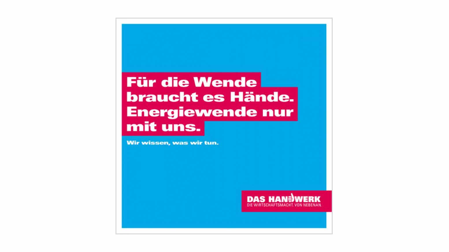 Nachhaltigkeitsmotiv handwerk
