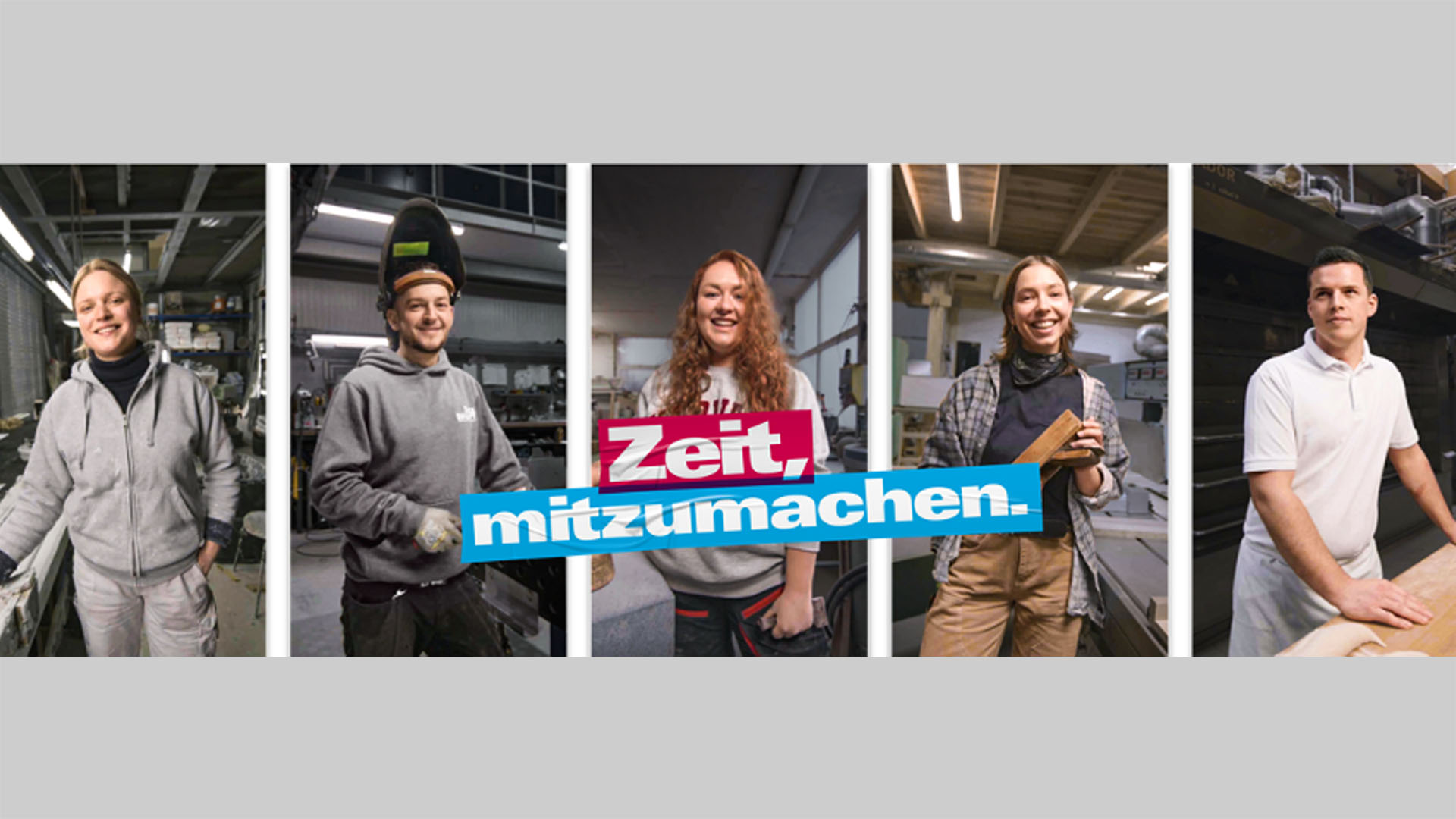 Collage mit HandwerkerInnen