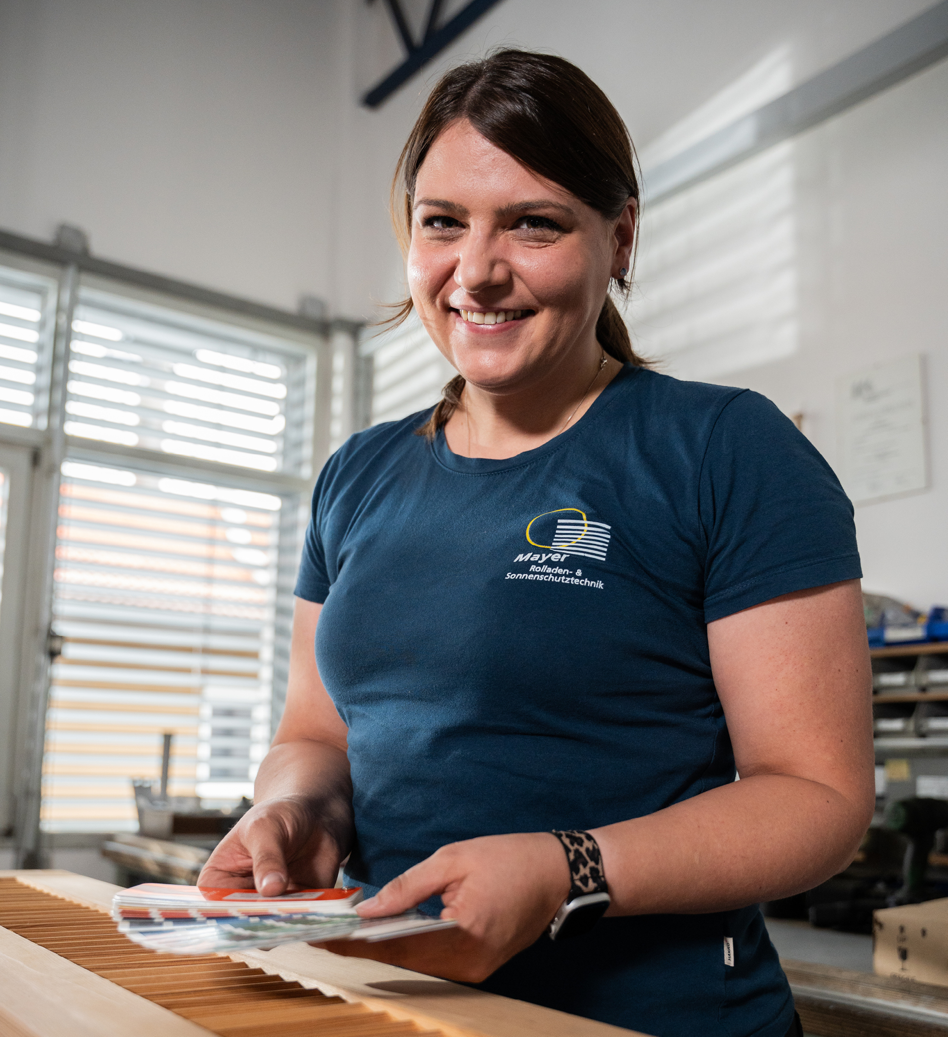 Rolladen- und Sonnenschutzmechatronikerin Sandra