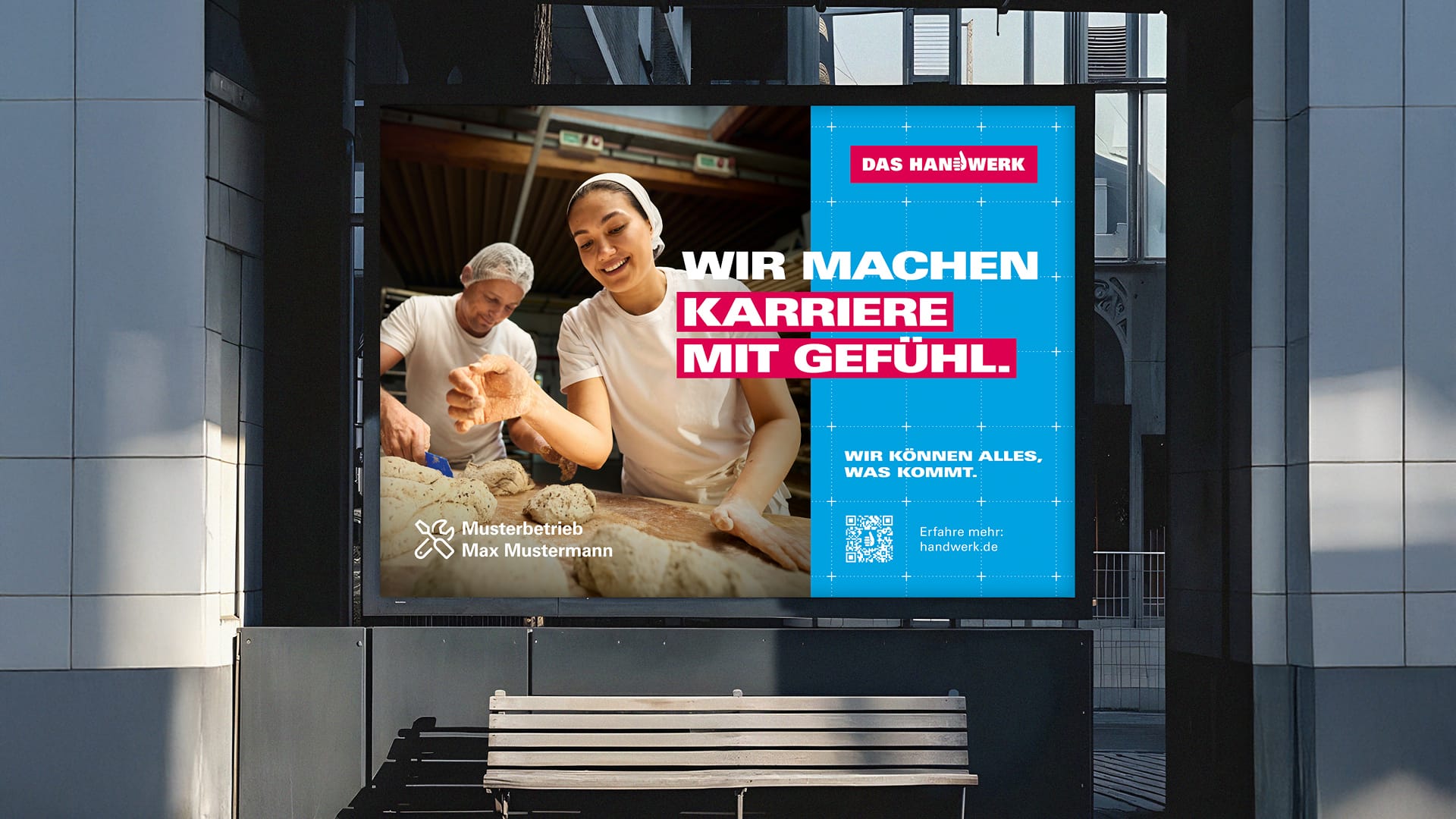 Ein OOH-Plakat von DAS HANDWERK
