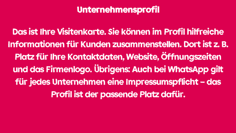 Unternehmensprofil