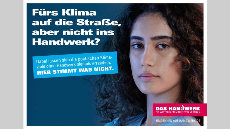 Fürs Klima auf die Straße aber nicht ins Handwerk
