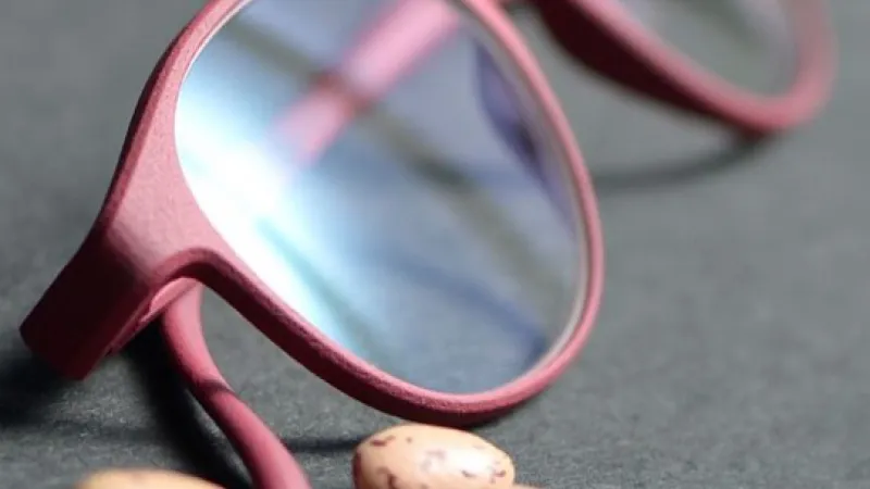 Brille hergestellt aus Bohnen