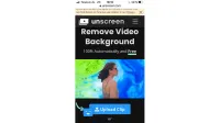 Gehen Sie auf die Website www.unscreen.com