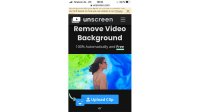 Gehen Sie auf die Website www.unscreen.com
