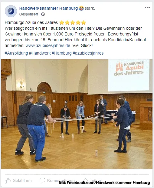 Beworbener Beitrag Beispiel Handelskammer