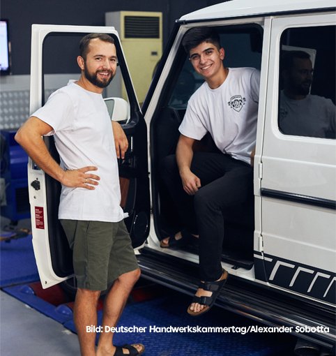 2 Männer am Auto