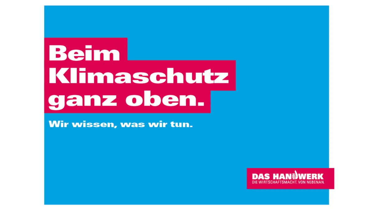 Dachdecker ganz oben beim Klimaschutz