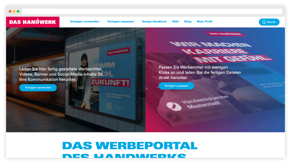 Das Handwerk Werbeportal Startseite