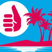 Sonnenuntergang am Meer Grafik